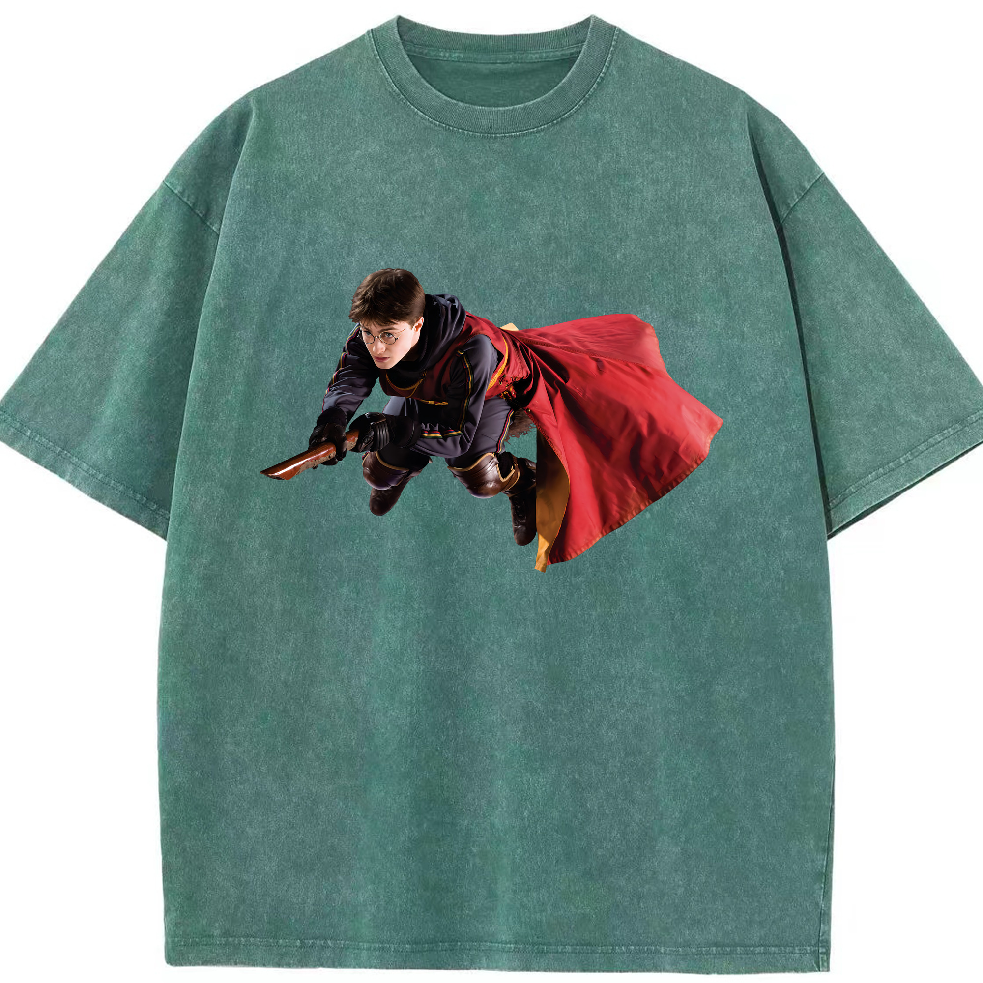 （画像用） Harry Potter ハリー・ポッターシリーズ 綿100% ヴィンテージ風 半袖Tシャツ（フロントプリント）